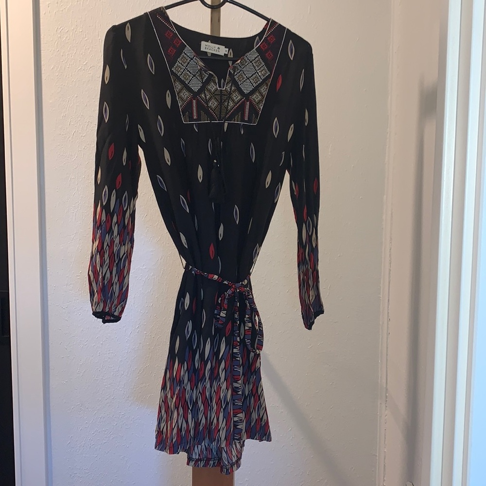 Molly Bracken Black Woven Shirt Dress main image 1